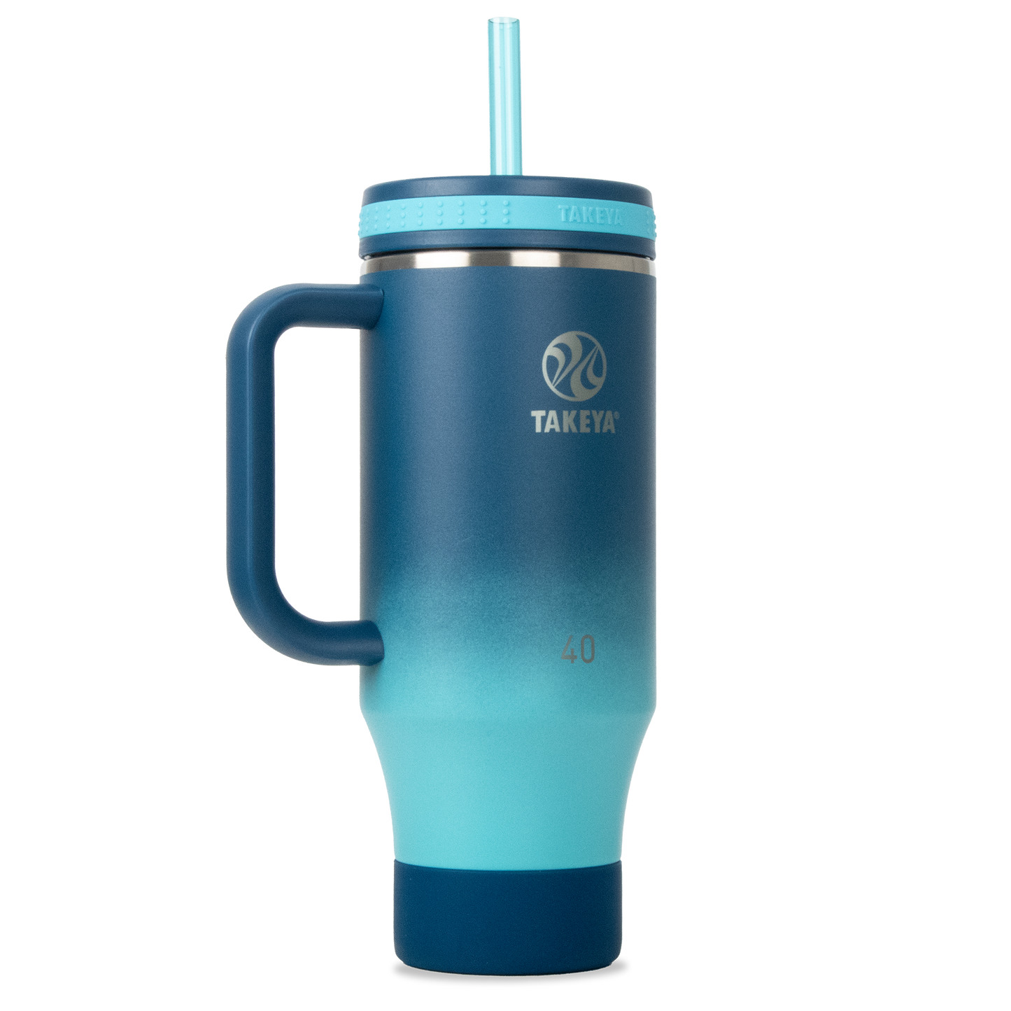 Vaso con Asa y doble popote estándar 40oz / 1.2L