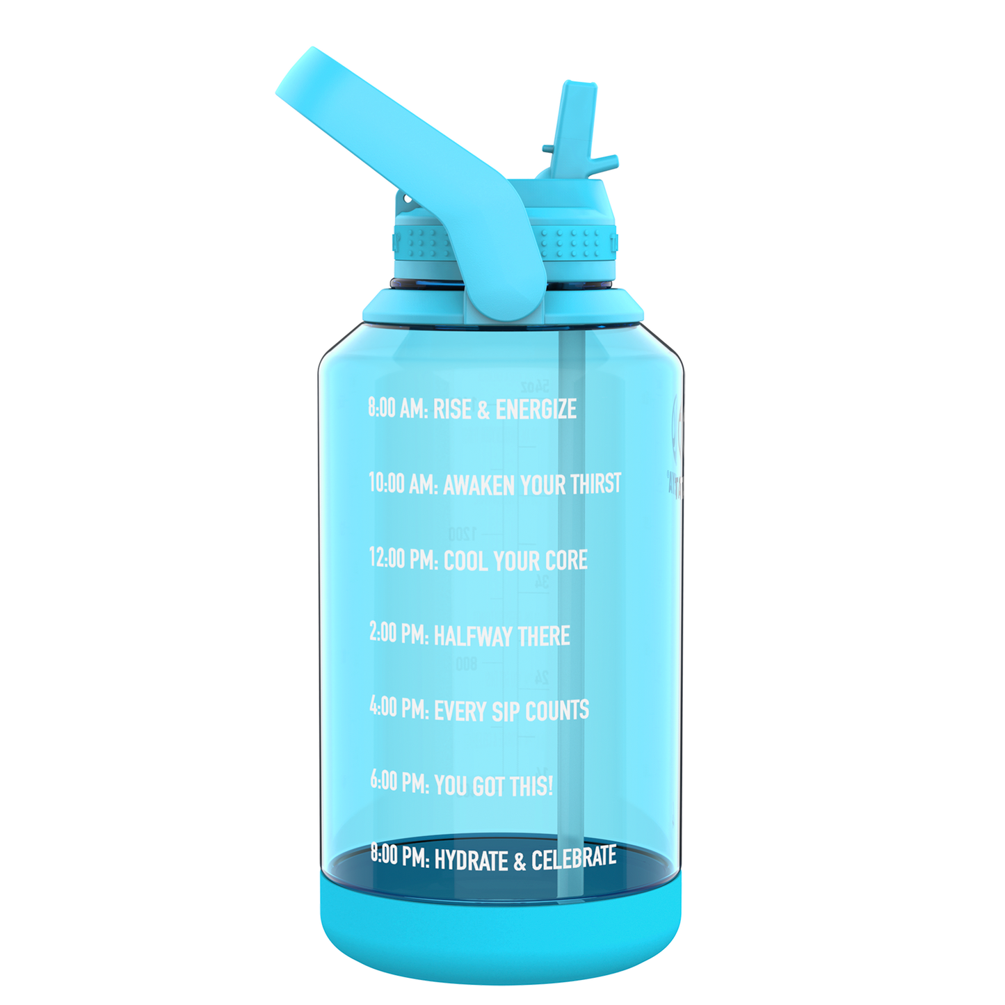 Botella Tritan Motivacional con Tapa Straw Lid™ 64oz / 1.9L