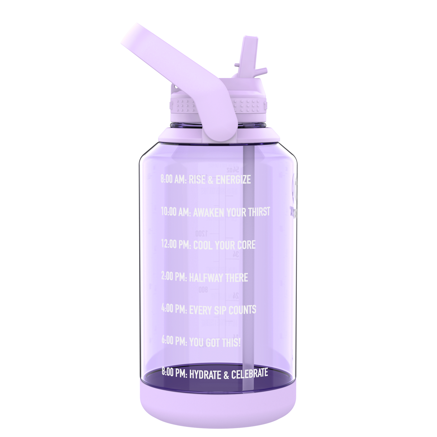 Botella Tritan Motivacional con Tapa Straw Lid™ 64oz / 1.9L