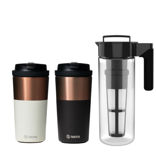 1 Cafetera Cold Brew + 2 Vasos para Café - Takeya México
