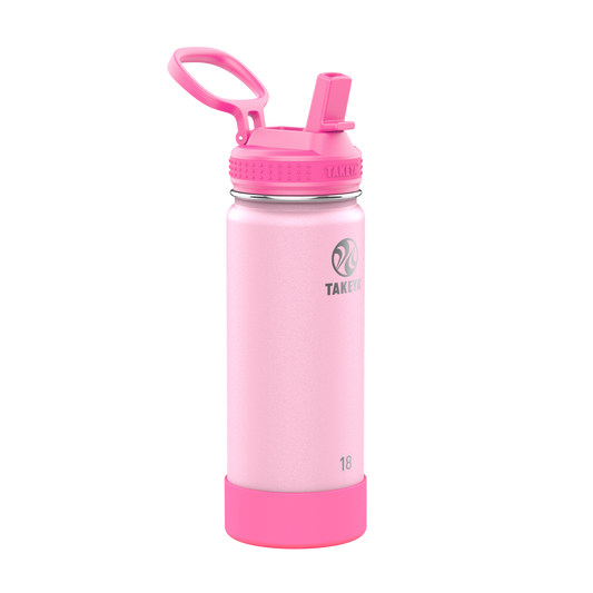 ¡Nueva! Botella Actives Kids Glow in the Dark con Tapa Straw  Lid™  18oz / 530ml