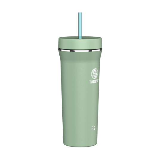 Vaso con doble popote estándar 32oz / 950ml