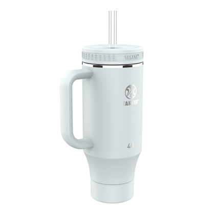 Vaso con Asa y doble popote estándar 40oz / 1.2L