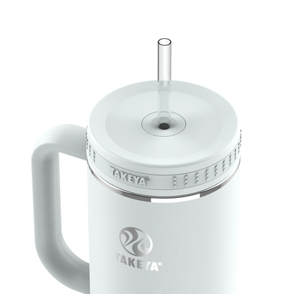 Vaso con Asa y doble popote estándar 40oz / 1.2L