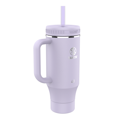 Vaso con Asa y doble popote estándar 40oz / 1.2L