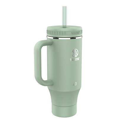Vaso con Asa y doble popote estándar 40oz / 1.2L