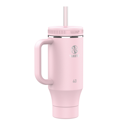 Vaso con Asa y doble popote estándar 40oz / 1.2L