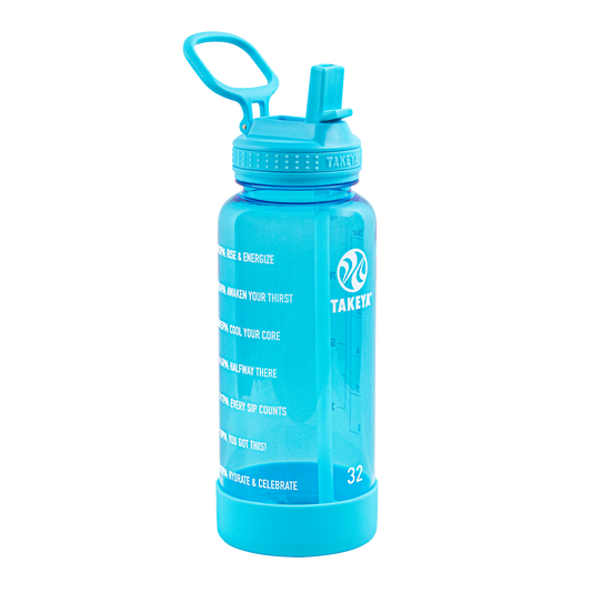 Botella Tritan Motivacional con Tapa Straw Lid 32oz/950ml - Takeya México