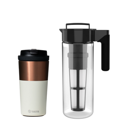 Cafetera Cold Brew Vidrio + Vaso para café