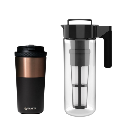 Cafetera Cold Brew Vidrio + Vaso para café