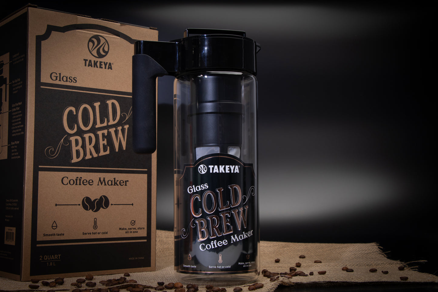 Cafetera Cold Brew Vidrio 2qt/1.8L