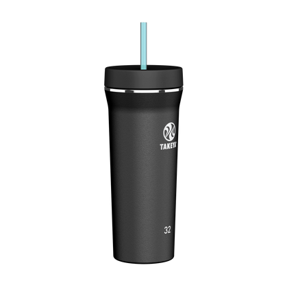 Vaso con doble popote estándar 32oz / 950ml