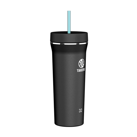 Vaso con doble popote estándar 32oz/950ml