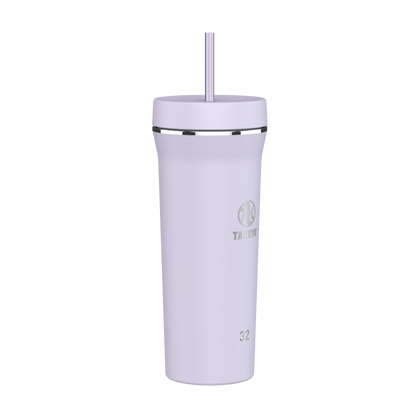 Vaso con doble popote estándar 32oz / 950ml