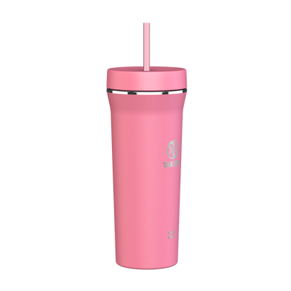 Vaso con doble popote estándar 32oz / 950ml